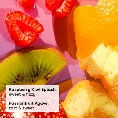 eos 100% Natural Lip Balm Sticks - Raspberry Kiwi Splash/Passionfruit Agave - 0.28oz/2pk