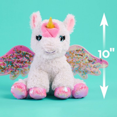 Barbie Unicorn Plush Pet Bag Playset 11" Light-Up Unicorn with Backpack and Vet Accessories