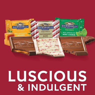 Ghirardelli Christmas Candy Chocolate Assorted Squares Bag - 4.5oz