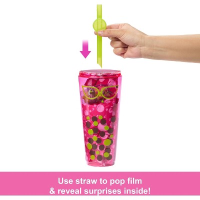Barbie 12.7" Pop Reveal Boba Series Doll Berry Bliss
