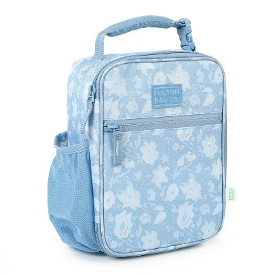 Fulton Bag Co. Upright Lunch Bag - Powder Blue Floral
