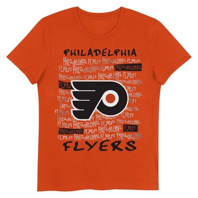 NHL Philadelphia Flyers Girls' Crew Neck T-Shirt - XL: Sports Team Logo,