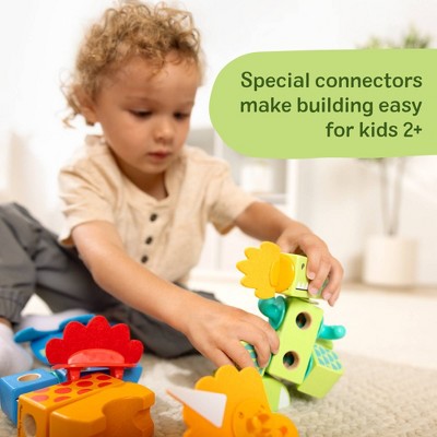 Melissa & Doug Blockables Dinosaur Snap and Play