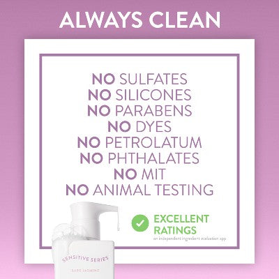 Native Sensitive Series Hypoallergenic Fragrance 24-Hour Hydrating Body Wash - Bare Jasmine - 18 fl oz