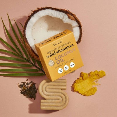 Kitsch-Mass Coconut Oil Deep-Moisturizing Solid Shampoo Bar - 3.2oz