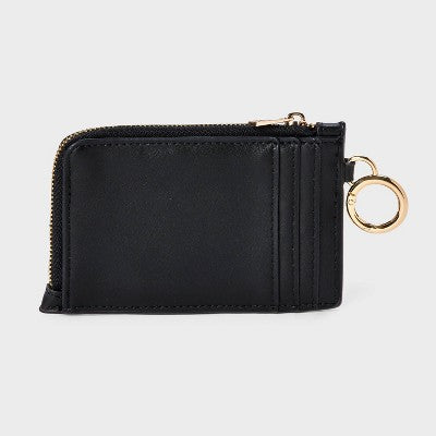 L-Zip Card Case - A New Day Black/Woven