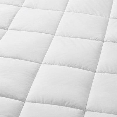 Twin Ultra Loft Down Alternative Mattress Topper - Casaluna: Hypoallergenic Cotton, Baffle Box Quilting, 233 Thread Count