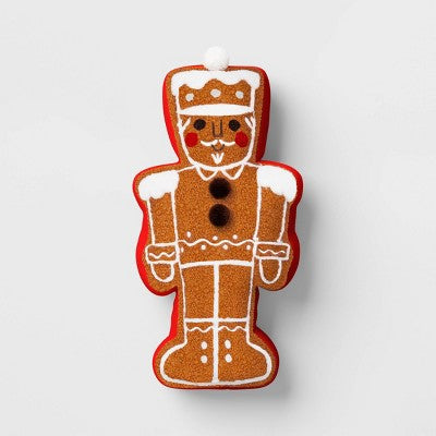 Christmas Gingerbread Nutcracker Pillow - Wondershop