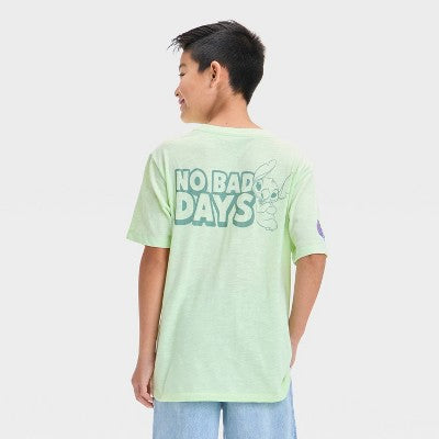 Boys' Stitch Graphic T-Shirt - Lime Green S