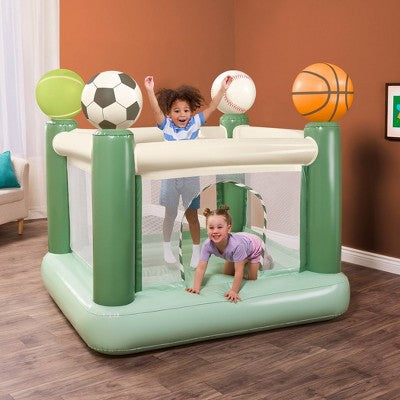 B. toys Game Day Bounce House - 6 foot Inflatable Sports Bouncy Castle for Kids (LOCAL PICKUP ONLY)