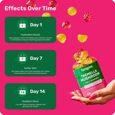 Fungies Tremella Mushroom Beauty Vitamin Vegan Gummies - 60ct
