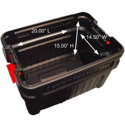 Rubbermaid 24gal Action Packer Tote Black (LOCAL PICKUP ONLY)