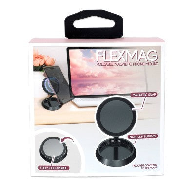 iJoy Flex Mag Foldable Magnetic Phone Universal Mount - Silver