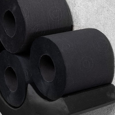 Evideco French Home Goods 3-Ply 140-Sheet Black Toilet Paper Luxury Bulk Sandalwood-Scented Tube Embossed