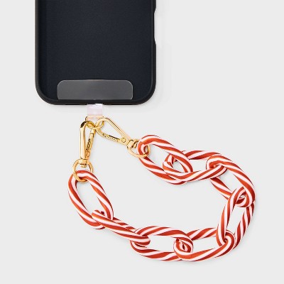 Candy Cane Accessory Wristlet/Phone Strap - A New Day Red/White