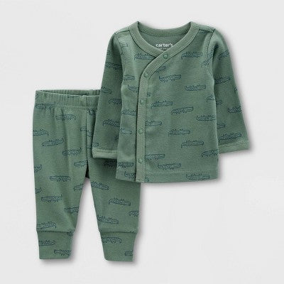 Carter's Just One You Baby Layette Registry Set - Green/Navy Blue 3M