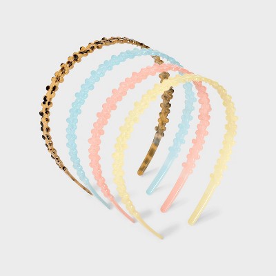 Girls' 4pk Flower Headband Set - Cat & Jack