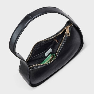 Asymmetric Shoulder Bag - A New Day Black