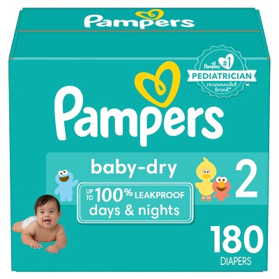 Pampers Baby Dry Diapers Size 2 180 Count (LOCAL PICKUP ONLY)