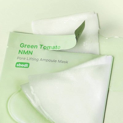 SUNGBOON EDITOR Green Tomato NMN Pore Ampoule Mask - 0.81oz: Moisturizing, Exfoliating, Hydrating, Contains Peptides