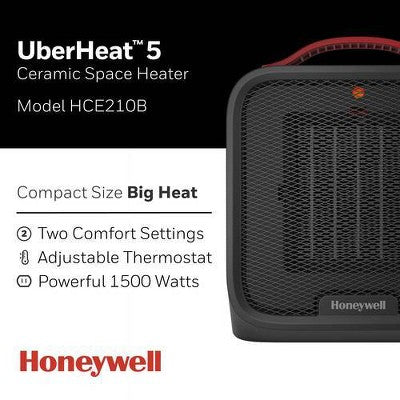 Honeywell Uber Heat 5 Ceramic Heater Black