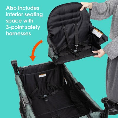 Baby Trend Quest PLUS 3-in-1 Stroller Wagon - Madrid Green (LOCAL PICKUP ONLY)