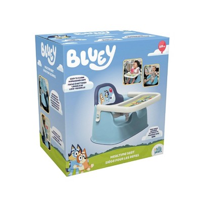 The First Years Bluey Mealtime Booster Seat - Toddler Feeding Seat - Blue/White
