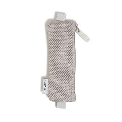 U Brands 1ct Mesh Zipper Pen Pencil Pouch with Elastic Band