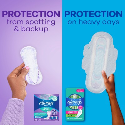 Always Multi-Style Light Regular Panty Liners - 108ct