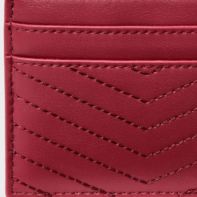 Basic Card Case Wallet - A New Day Dark Red
