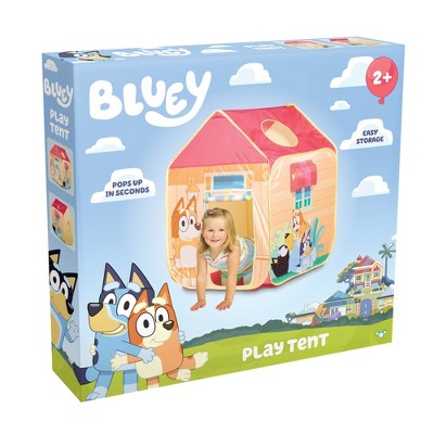 Bluey Pop 'N' Fun Play Tent: BBC Licensed Metal Frame Playhouse for Kids