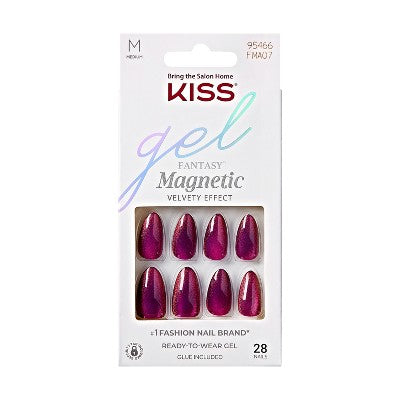 KISS Products Gel Fantasy Magnetic Fake Nails - Stream - 31ct