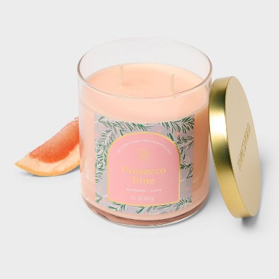 2 Wick Lidded Prosecco Pine Jar Candle 15.1oz - Threshold