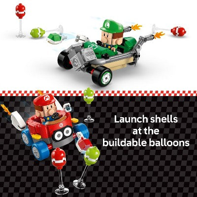 LEGO Super Mario Kart Baby, Mario vs. Baby Luigi Collectible Building Toy Set 72034