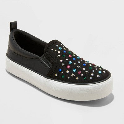 Girls' Hanna Slip-On Sneakers - art class Black 2