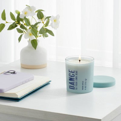 Dance Candle Green Apple 6oz - Room Essentials