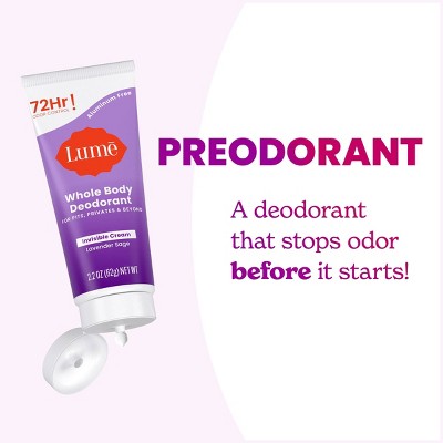 Lume Deo Cream Tube - Lavender - 2.2oz