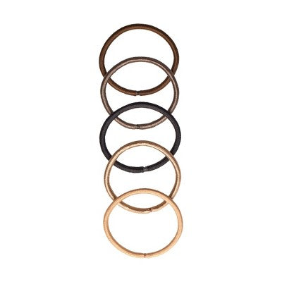 Goody Brown Multicolor 4mm Elastics - 30ct