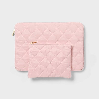 Laptop Case and Small Pouch Pink - up&up