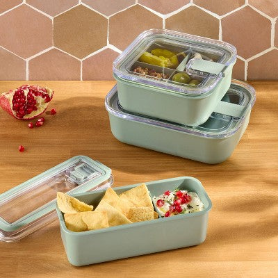 Bento Meal Prep Food Storage Container Sage - Figmint