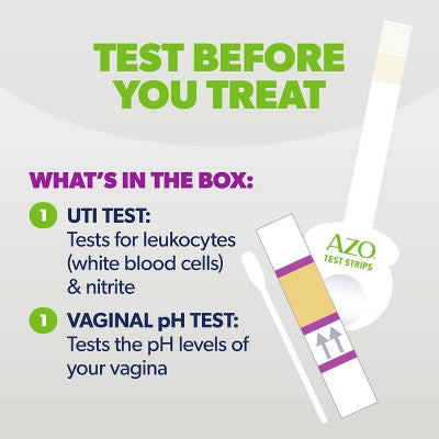 AZO At Home UTI and Vaginal pH Test Kit