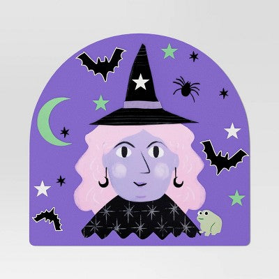 Halloween Witch Interactive Placemat Purple - Hyde and EEK! Boutique