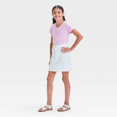 Girls' Pointelle 'Lemons' T-Shirt - Cat & Jack Light Purple XS
