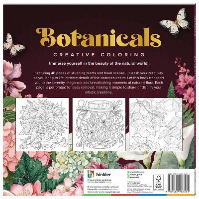 Hinkler Books Art Maker Botanicals Creative Coloring