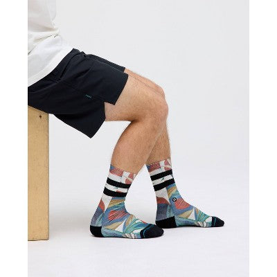 STANCE Men's Tropical Print Twist Crew Socks - 6-12