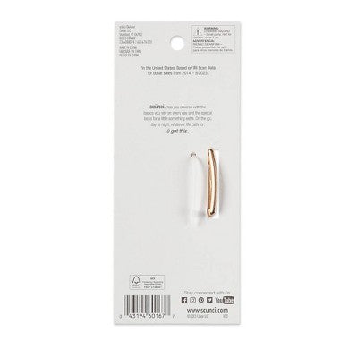 scunci Large Pearl Embellished Open Rectangle Claw Clip - Gold - All Hair - 11cm