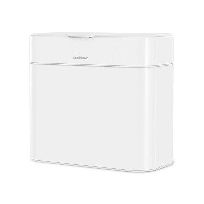 simplehuman 4L Compost Caddy Bin with Magnetic Docking White Steel