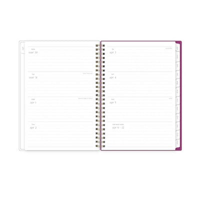 Rhi James for Blue Sky Weekly/Monthly Planner Notes (15 Month) Wirebound 5.875"x8.625" Printed - Floral Brushstroke