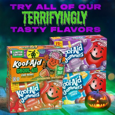 Kool-Aid Ghoul Aid Scary Berry Juice Boxes - 10pk/6 fl oz Pouches