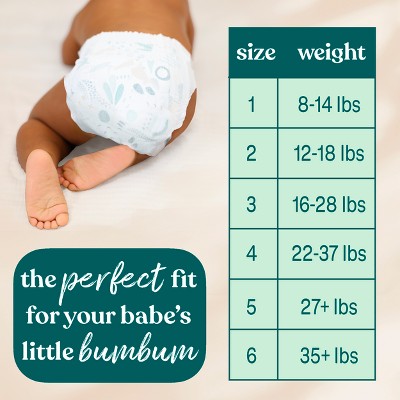 bumbum Luxury Skincare Disposable Diapers - Size 5 - 102ct
